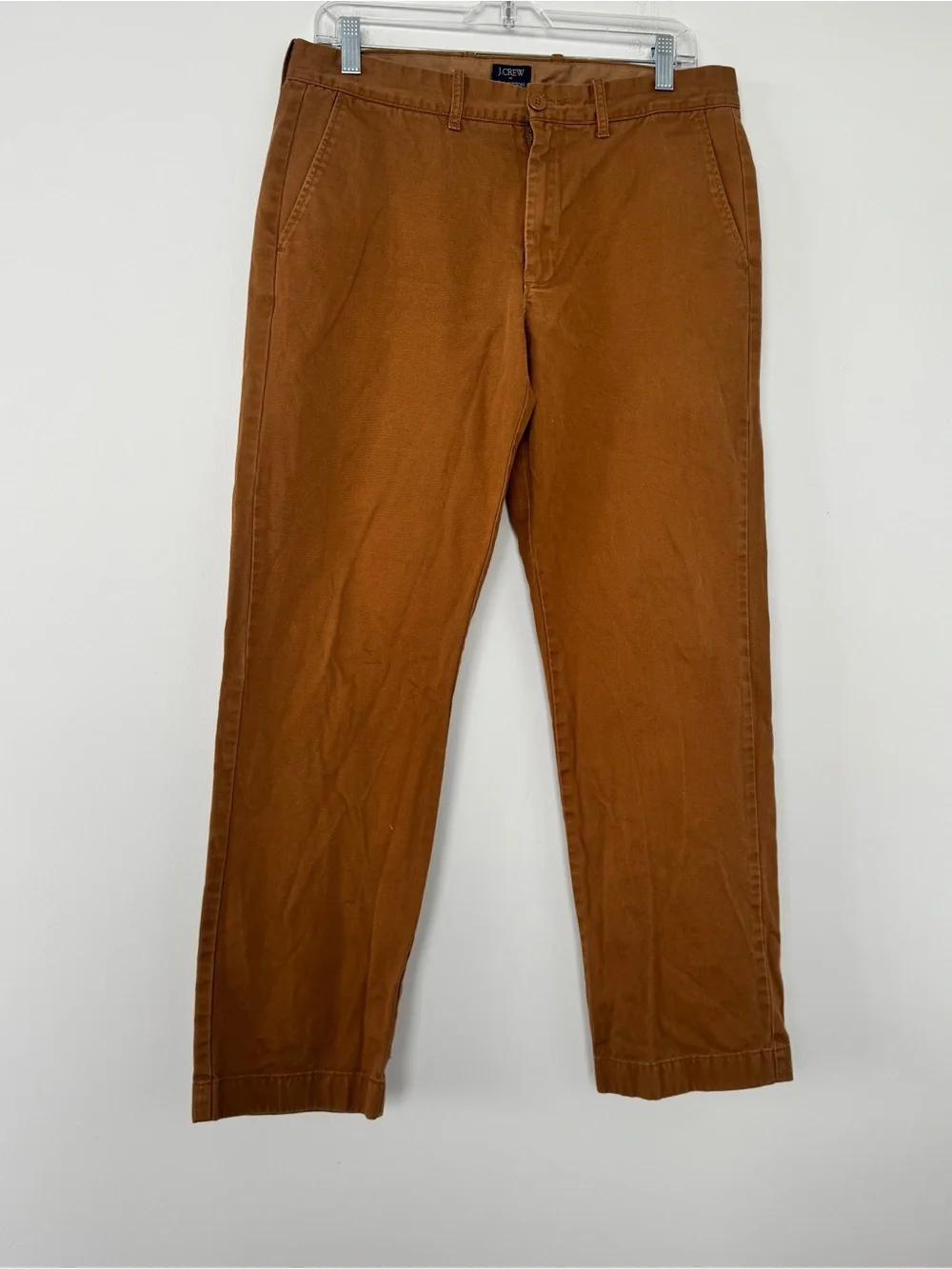 J Crew The Sutton Chino Pants Mens 32x30* (32x29) Brown Straight 100% Cotton